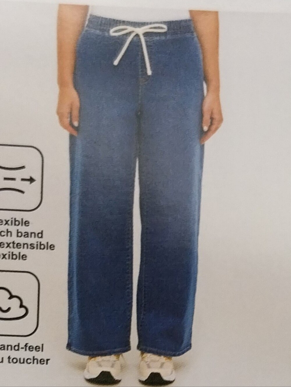 Nwt Blue Drawstring Jeans - Picture 8 of 8